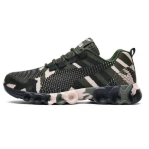 Bunbunhouse Couple Casual Camouflage Pattern Lace Up Design Breathable Sneakers
